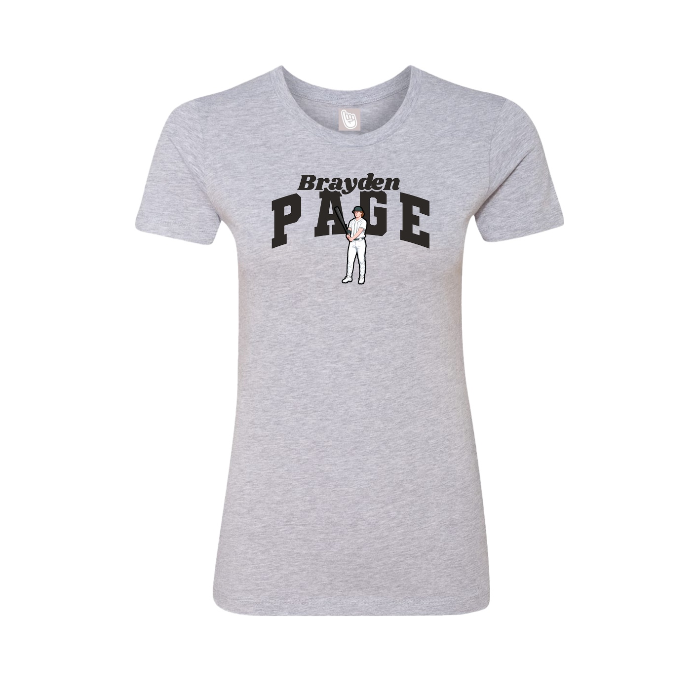 Womens Tee — Signature Arch in Grey