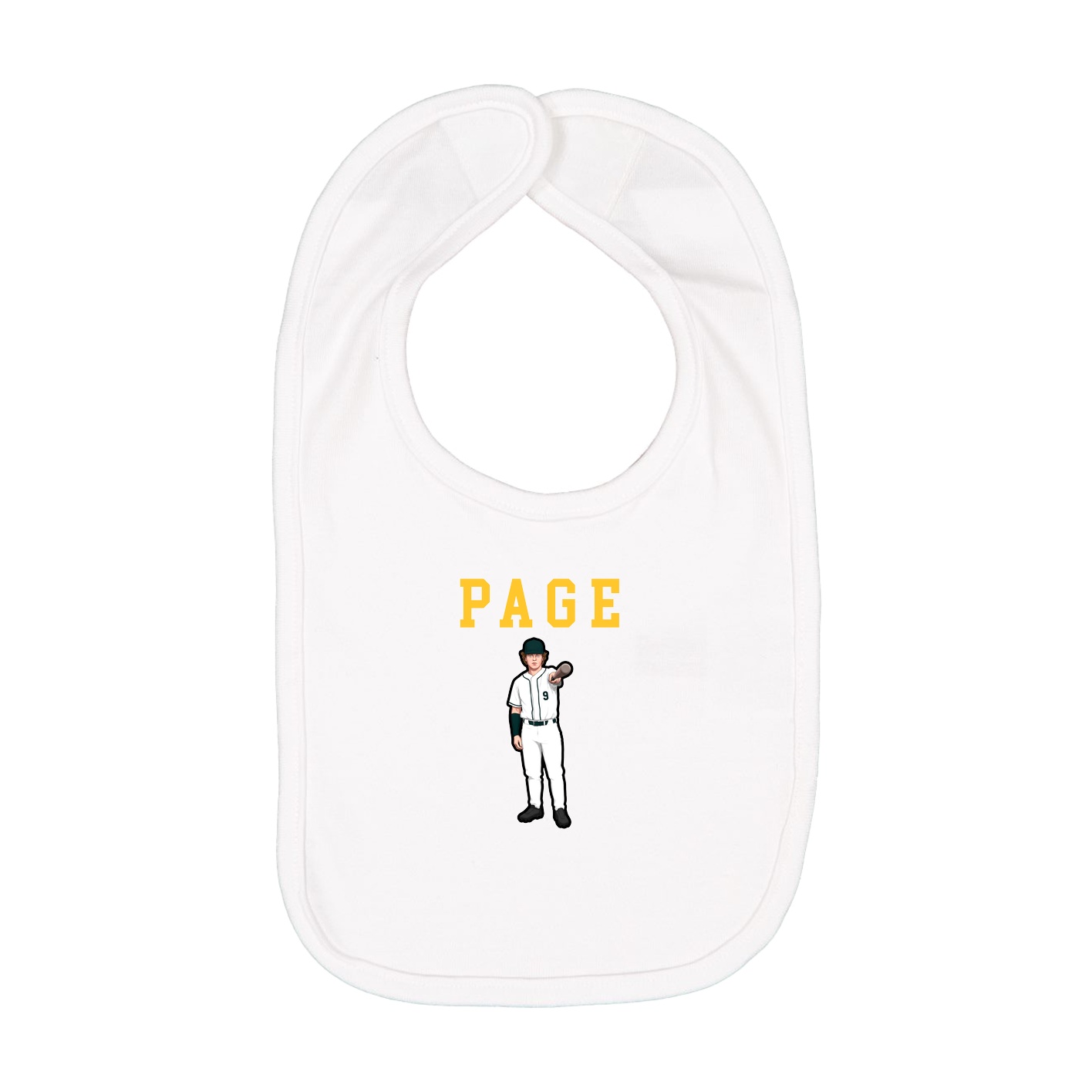 Infant Bib — Shirsey in White