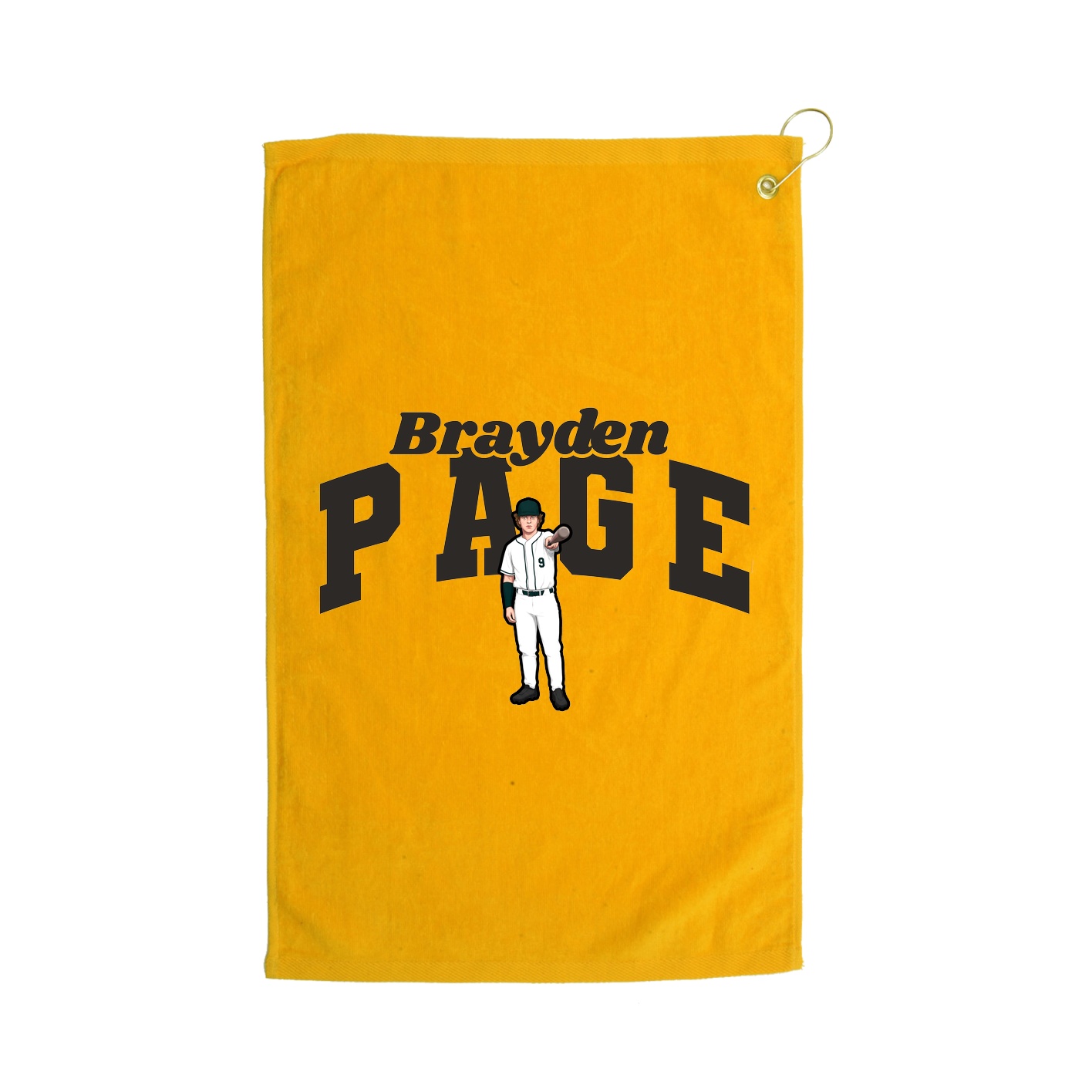 Golf Towel — Signature Arch in Gold