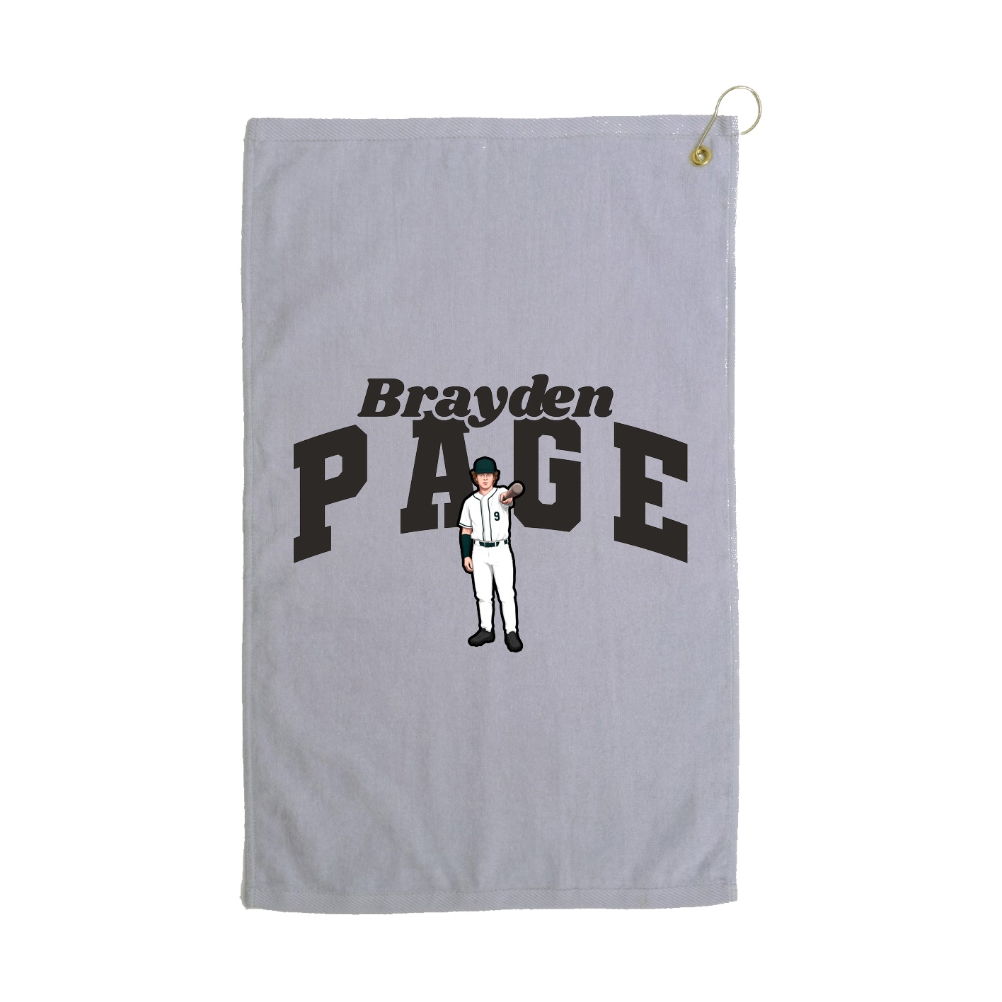 Golf Towel — Signature Arch in Grey