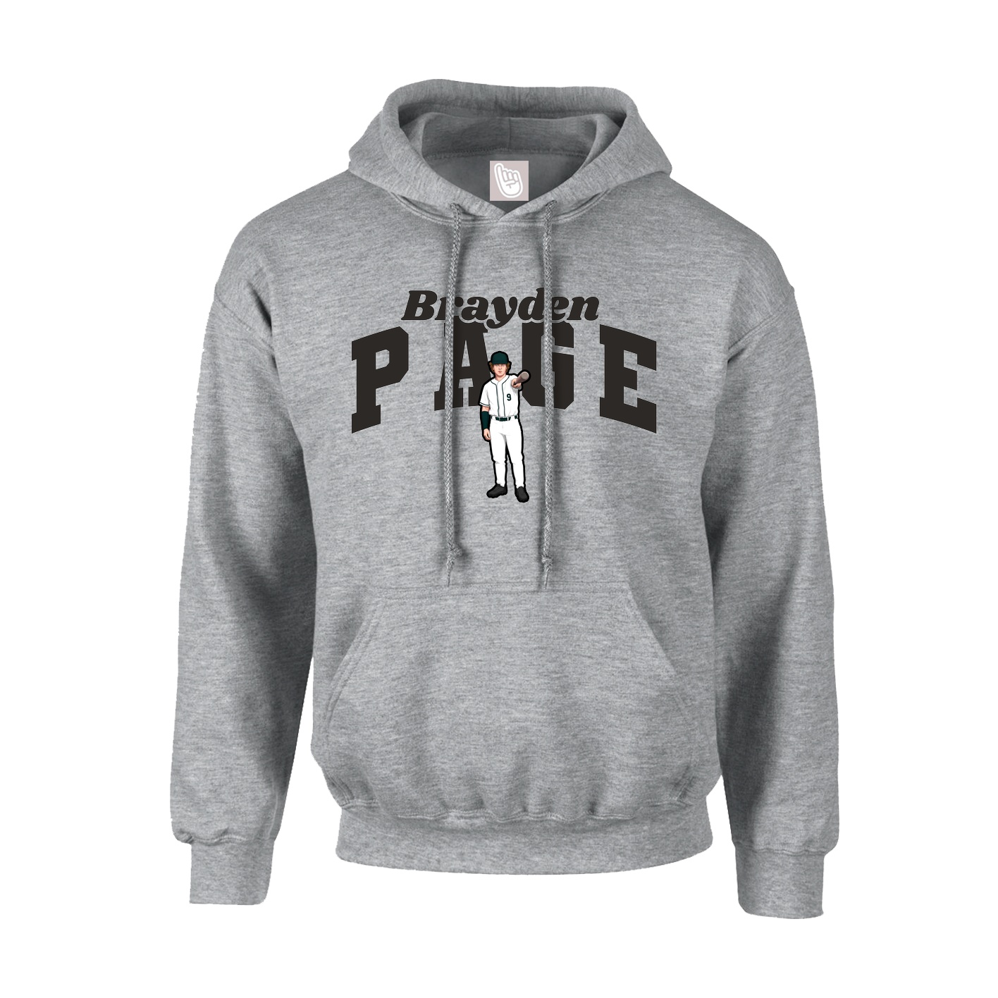 Hoodie — Signature Arch in Grey