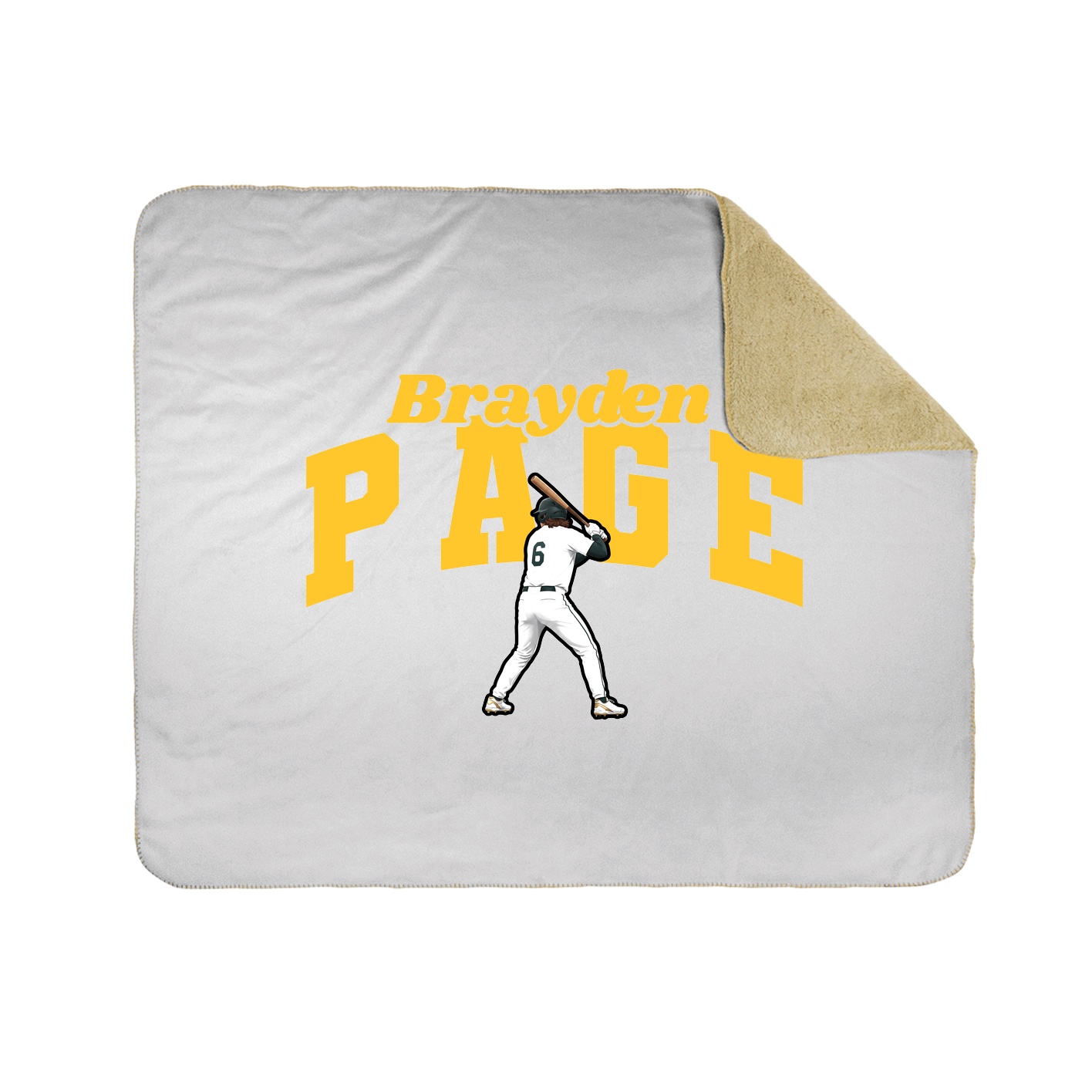 Throw Blanket — Signature Arch in White
