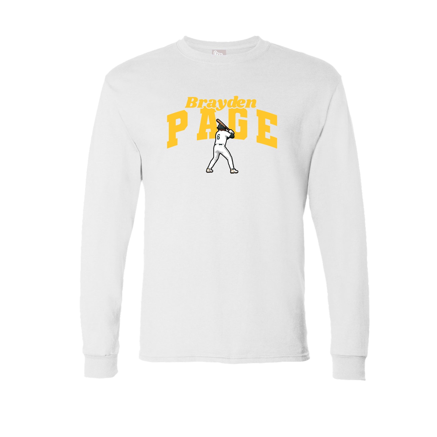 Long Sleeve Tee — Signature Arch in White