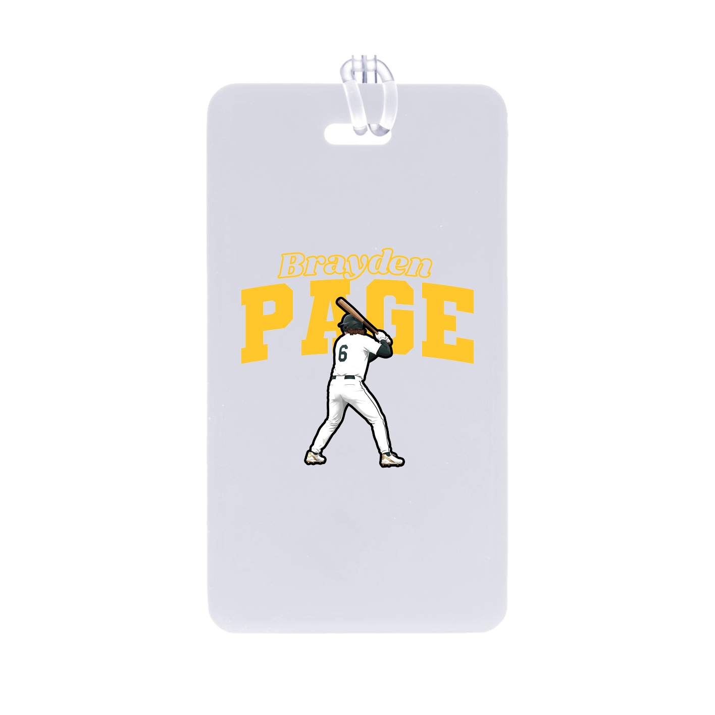 Bag Tag — Name Arch in Classic