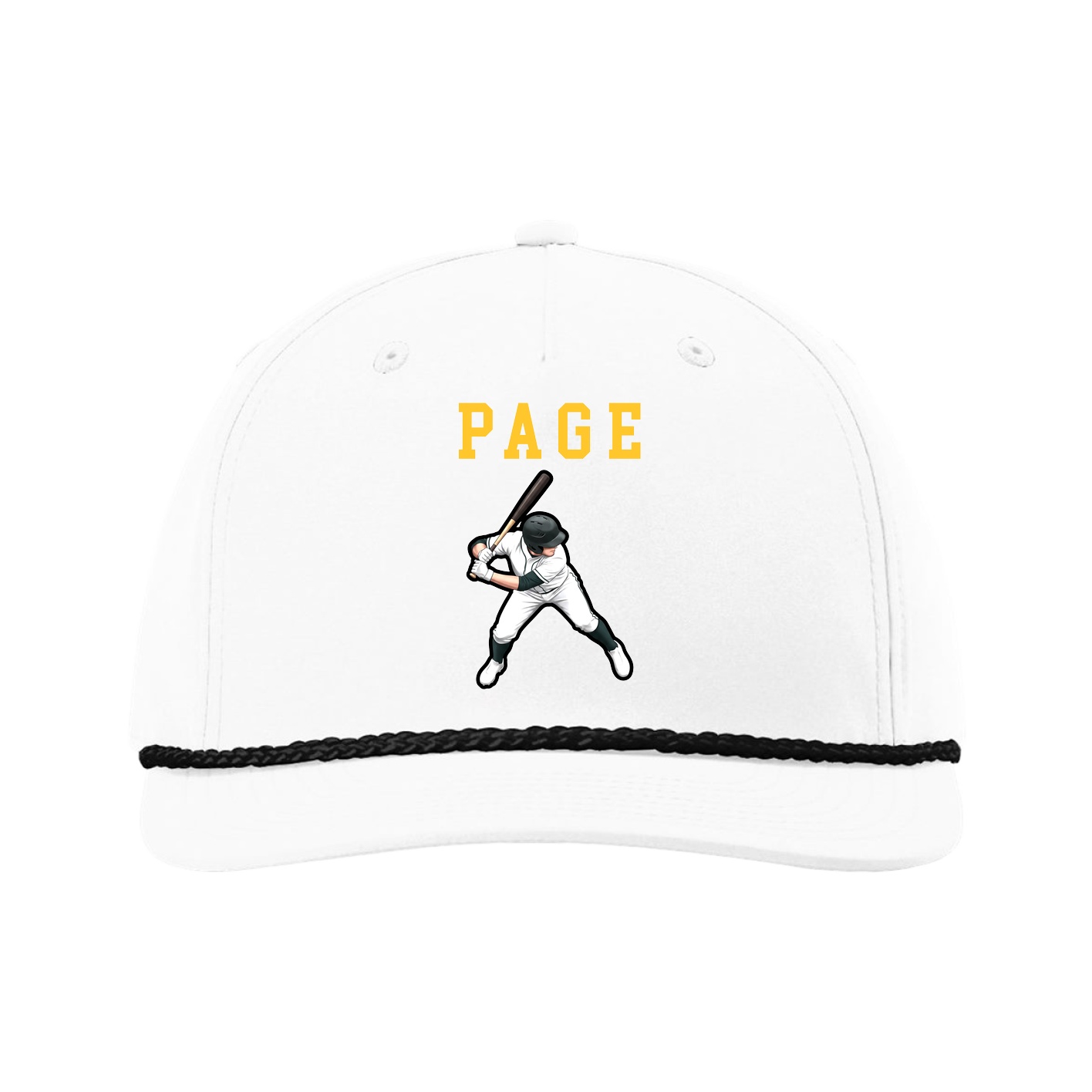 Five-Panel Classic Rope Cap — Shirsey in White