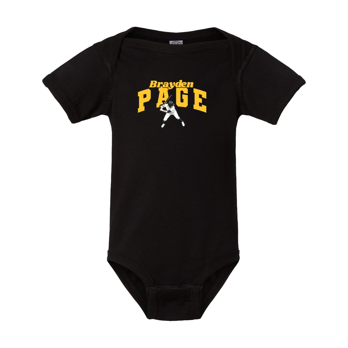 Baby Onesie — Signature Arch in Black