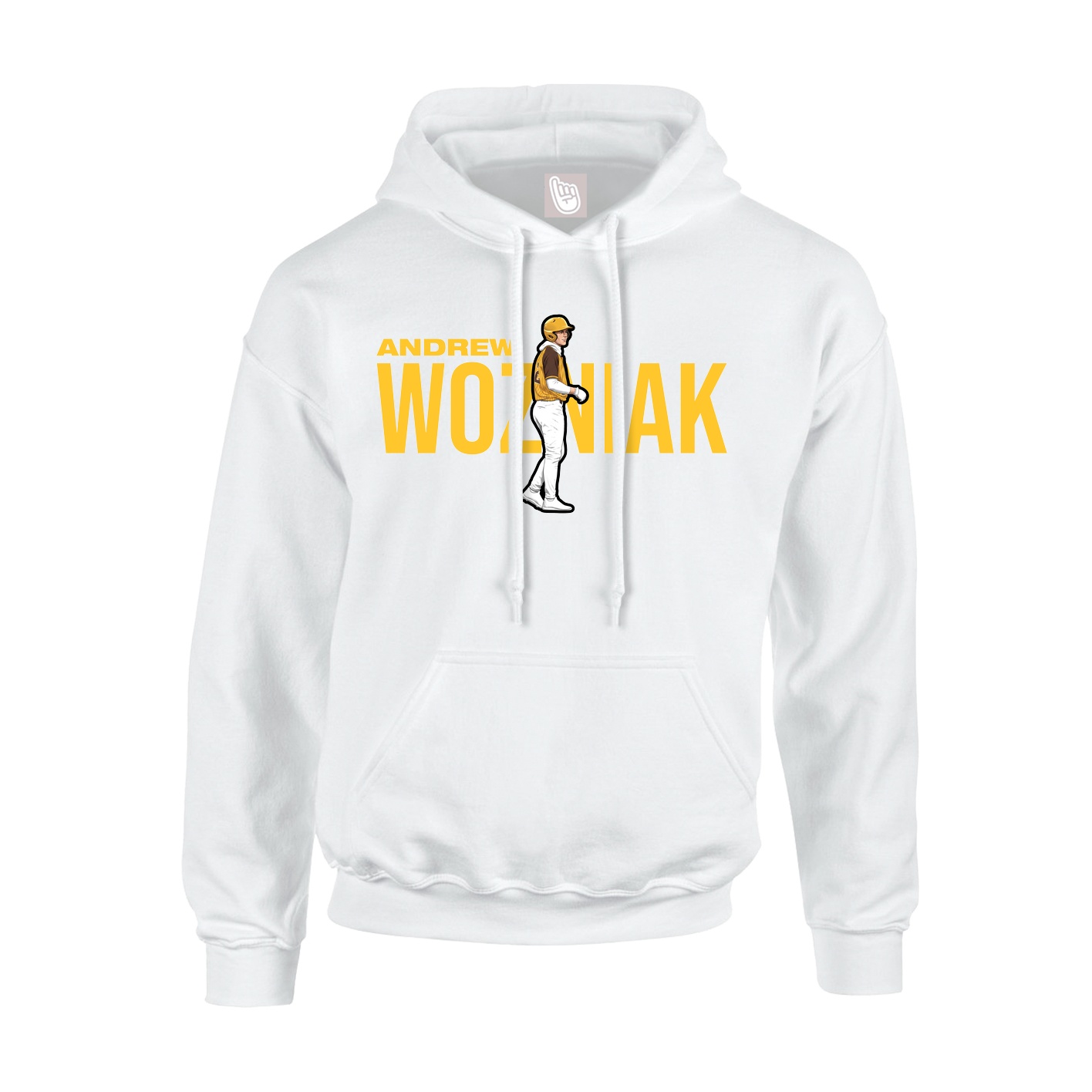 Youth Hoodie — Player Name in White