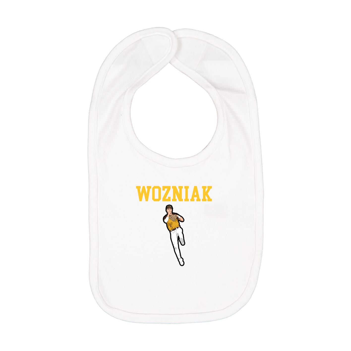 Infant Bib — Shirsey in White