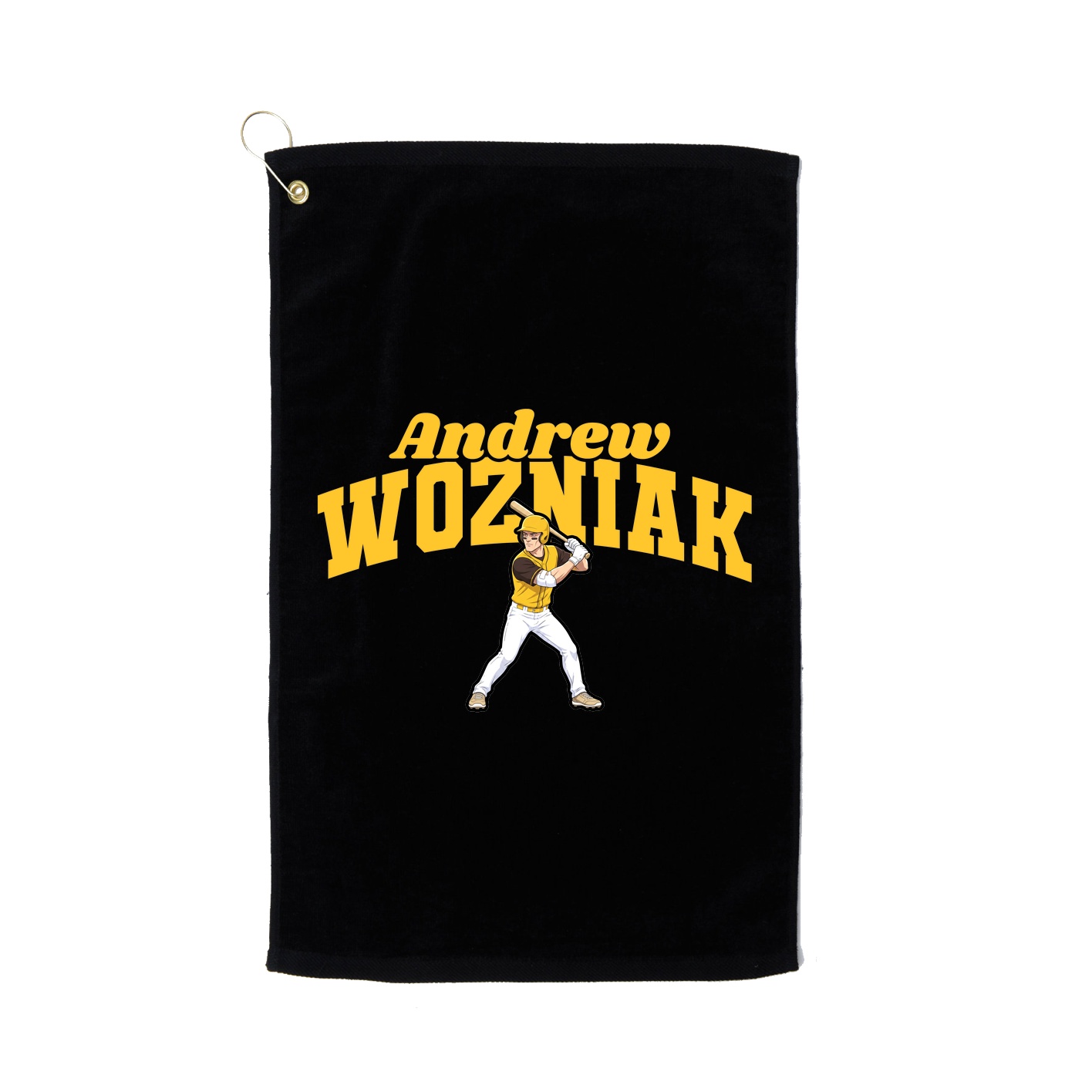 Golf Towel — Signature Arch in Black