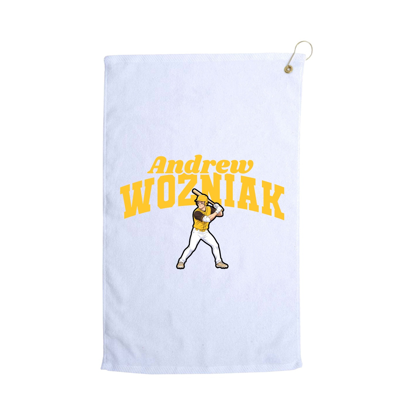 Golf Towel — Signature Arch in White