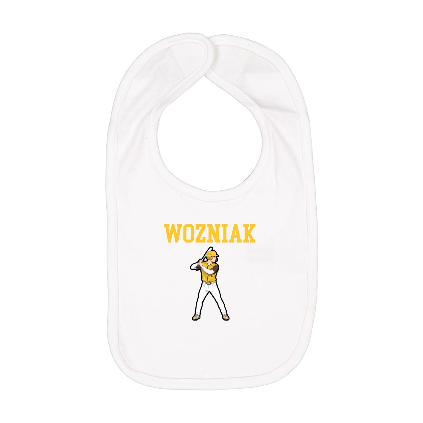 Infant Bib — Shirsey in White