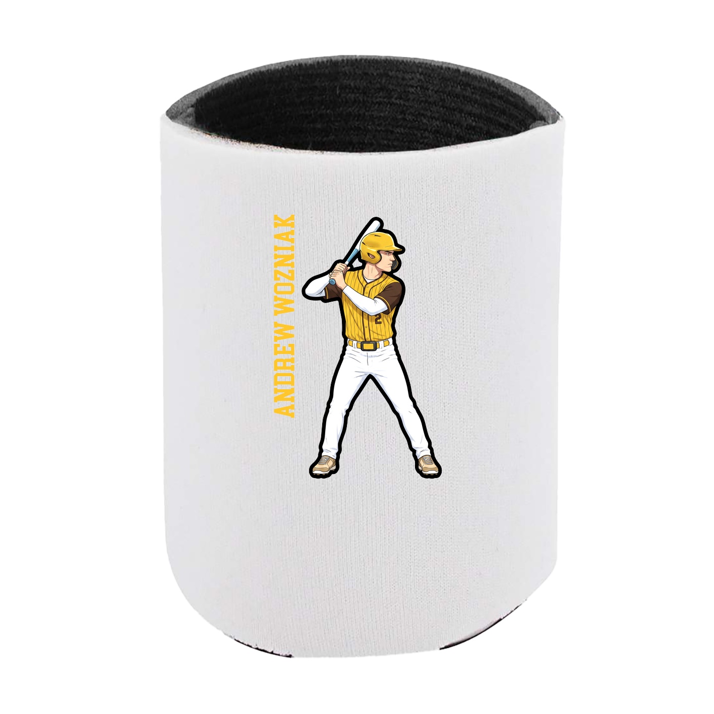 Can Holder — Name Vertical in White