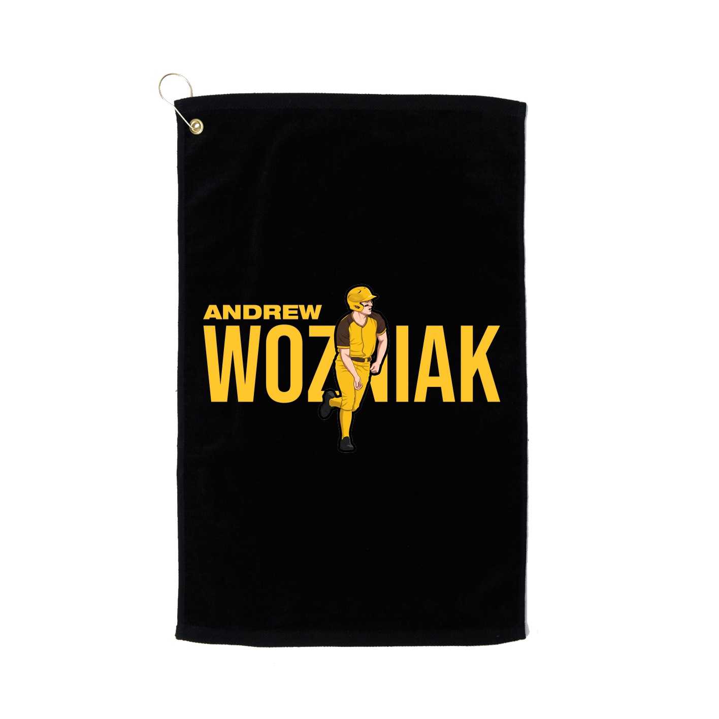 Golf Towel — Player Name in Black