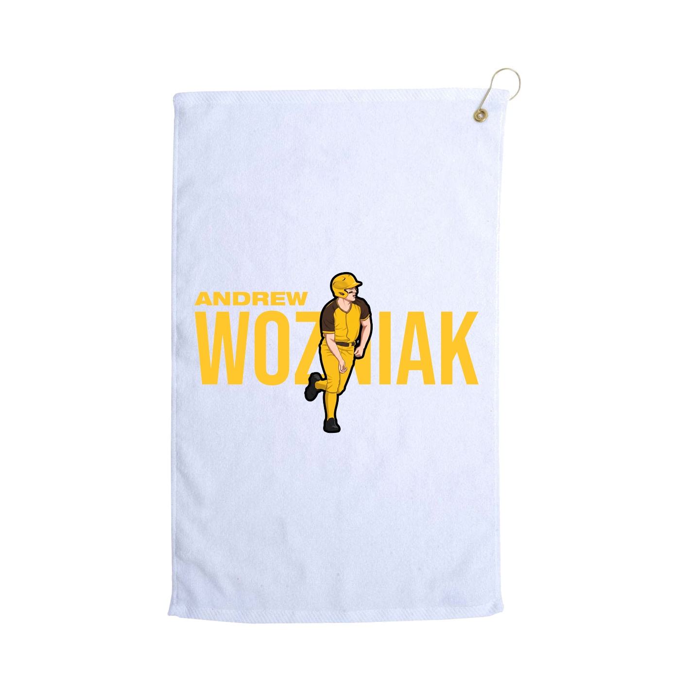 Golf Towel — Player Name in White