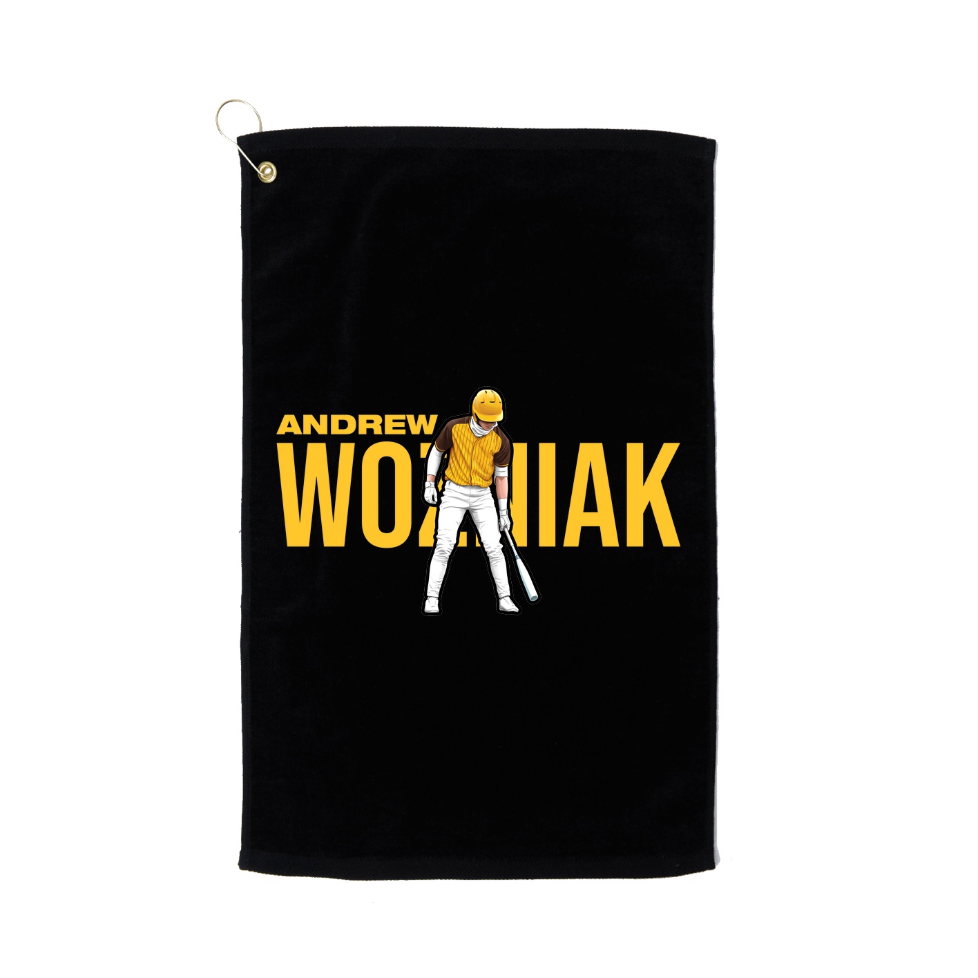 Golf Towel — Player Name in Black