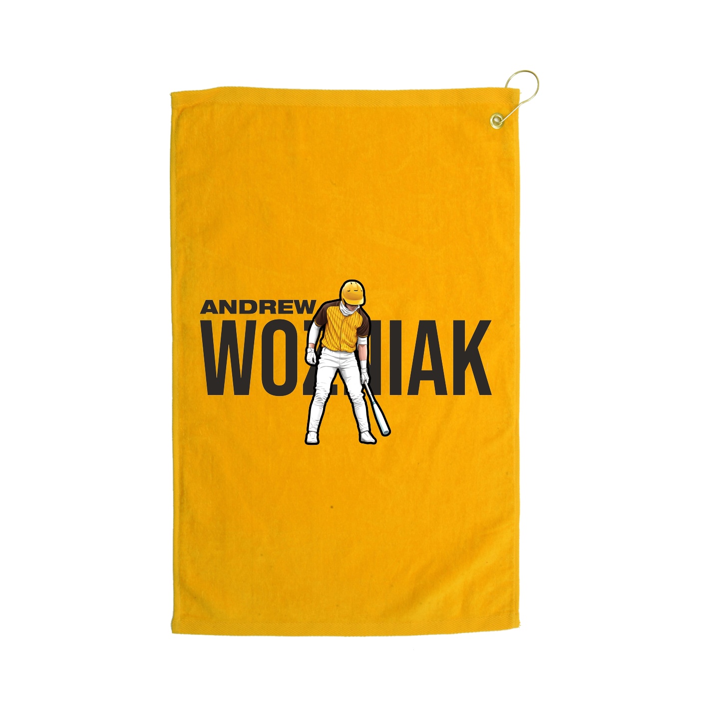Golf Towel — Player Name in Gold