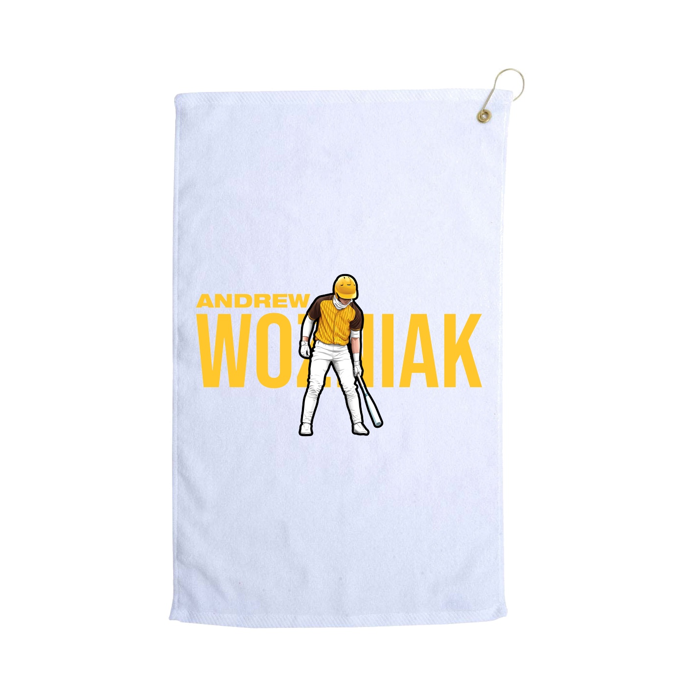 Golf Towel — Player Name in White