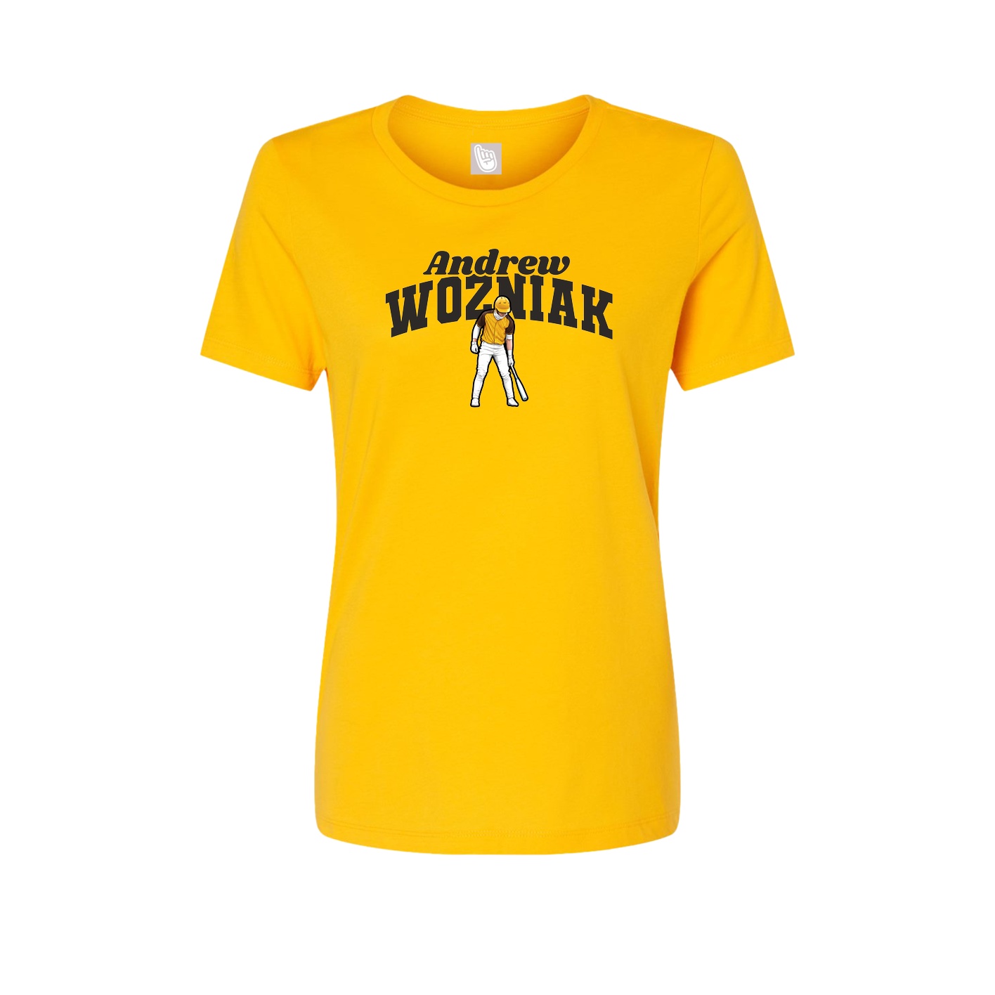 Womens Tee — Signature Arch in Gold
