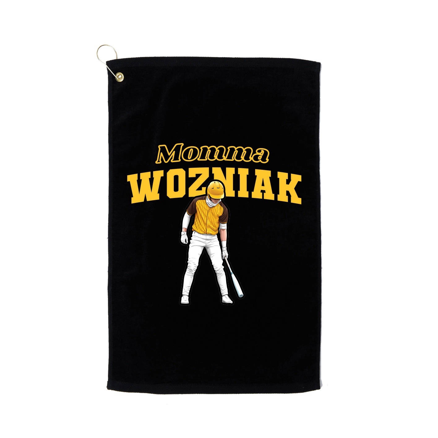 Golf Towel — Mothers Day Block in Black