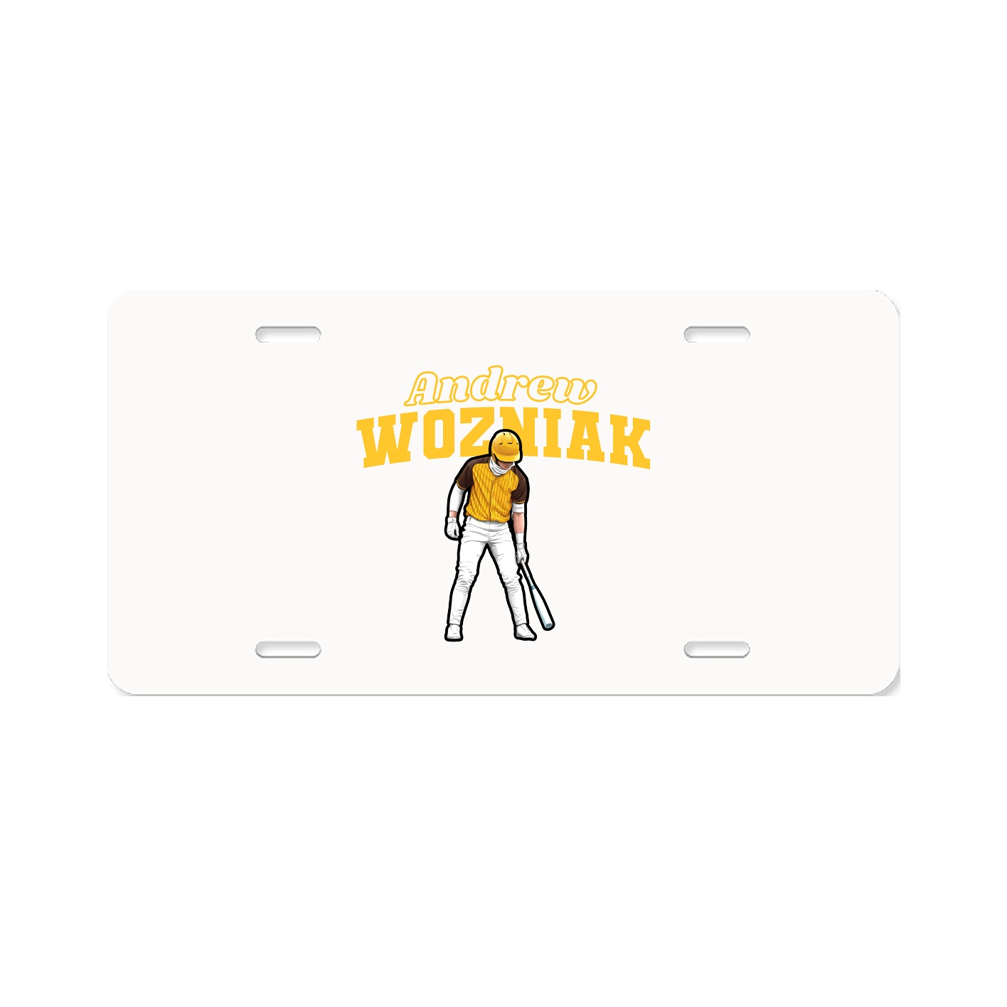 License Plate — Name Arch in Classic