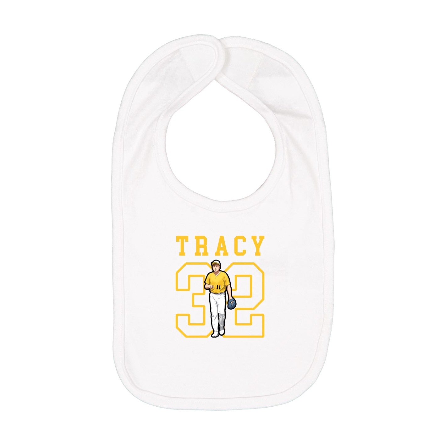 Infant Bib — Shirsey in White