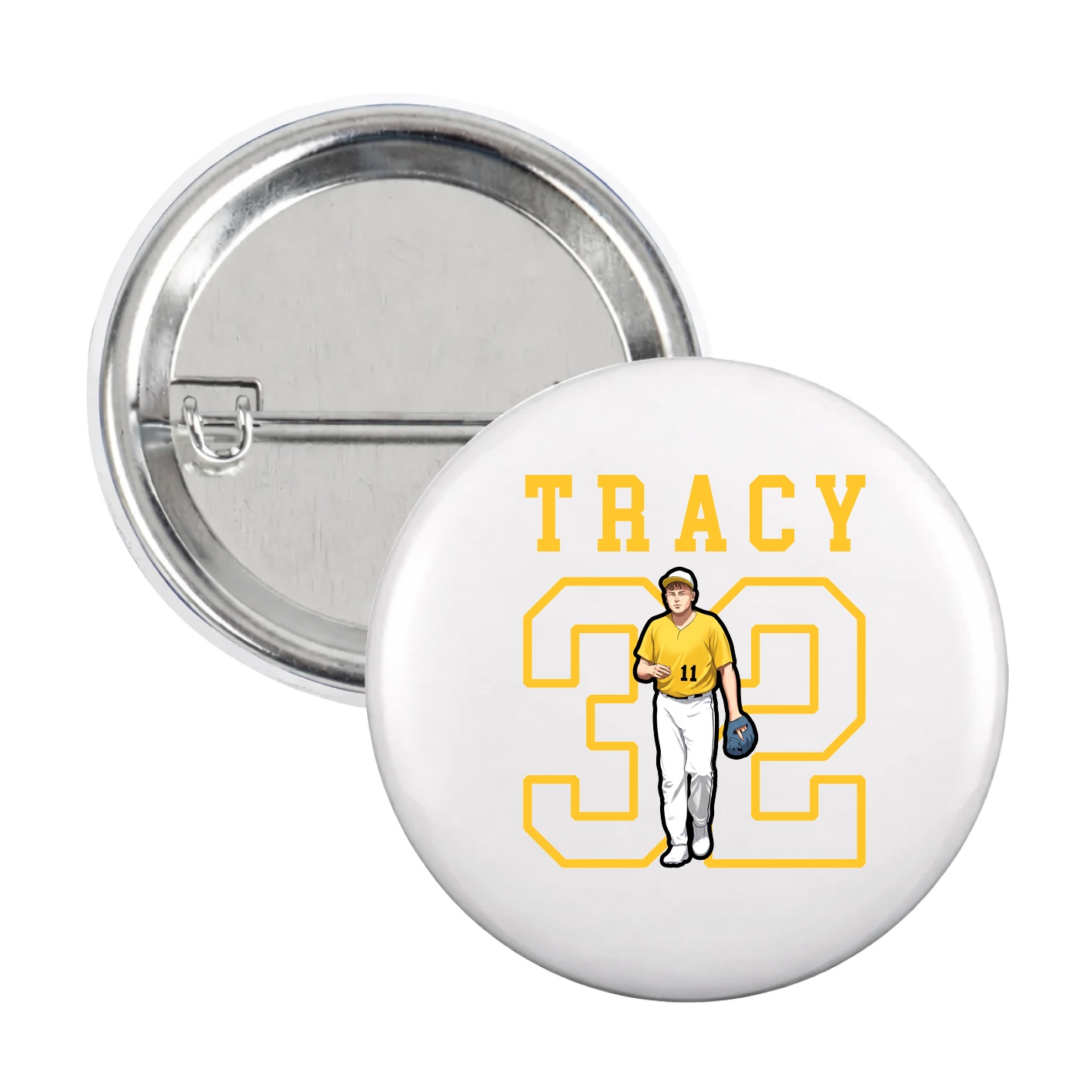 Game Day Button — Shirsey in White