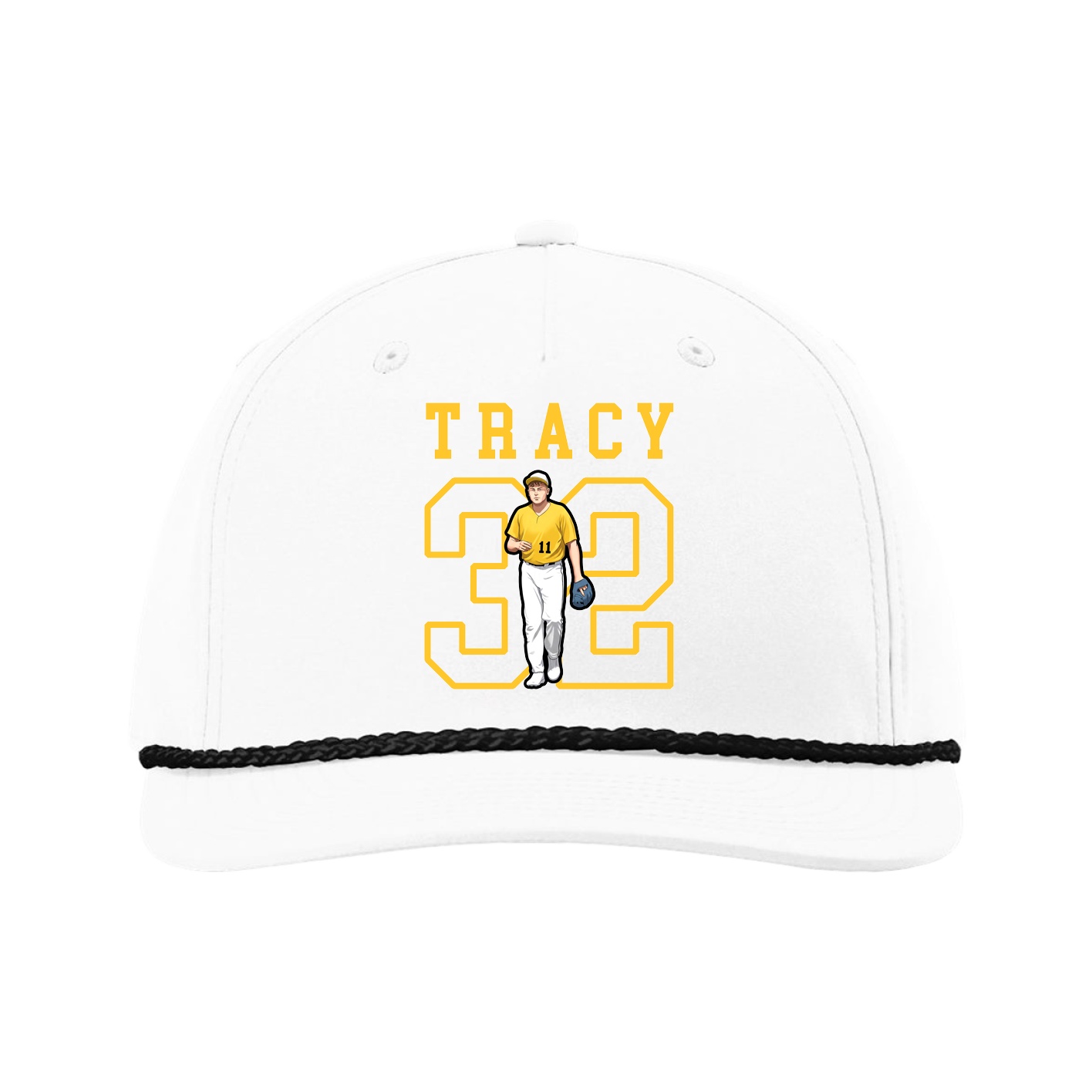 Five-Panel Classic Rope Cap — Shirsey in White