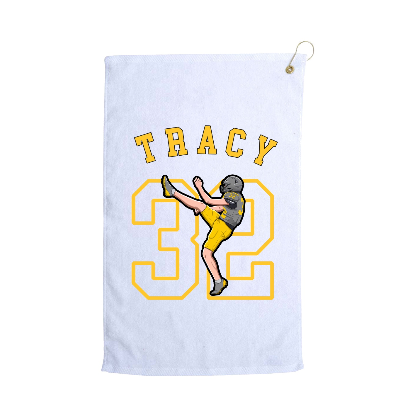 Golf Towel — Shirsey Arch in White