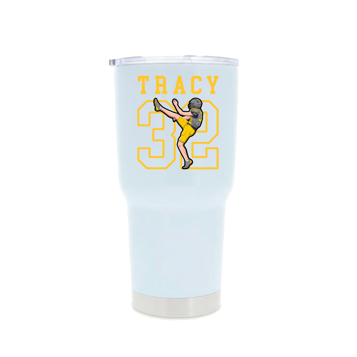 30oz Stainless Steel Tumbler — Shirsey in White
