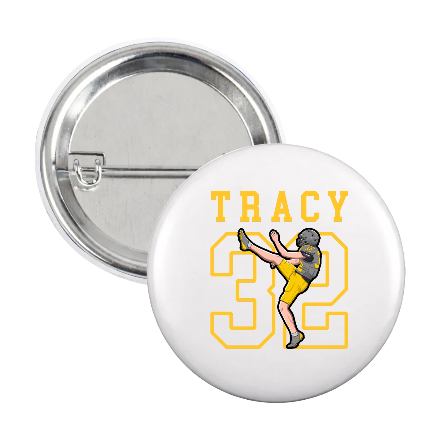 Game Day Button — Shirsey in White
