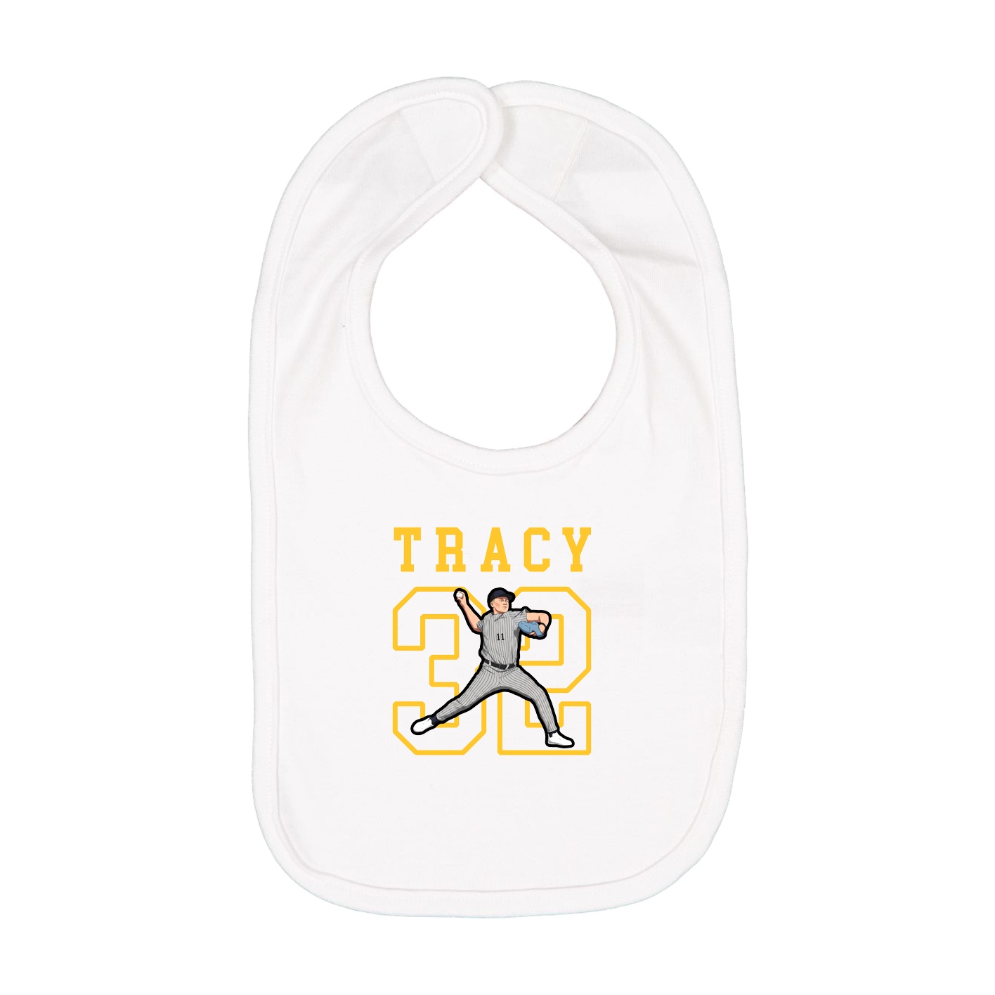 Infant Bib — Shirsey in White