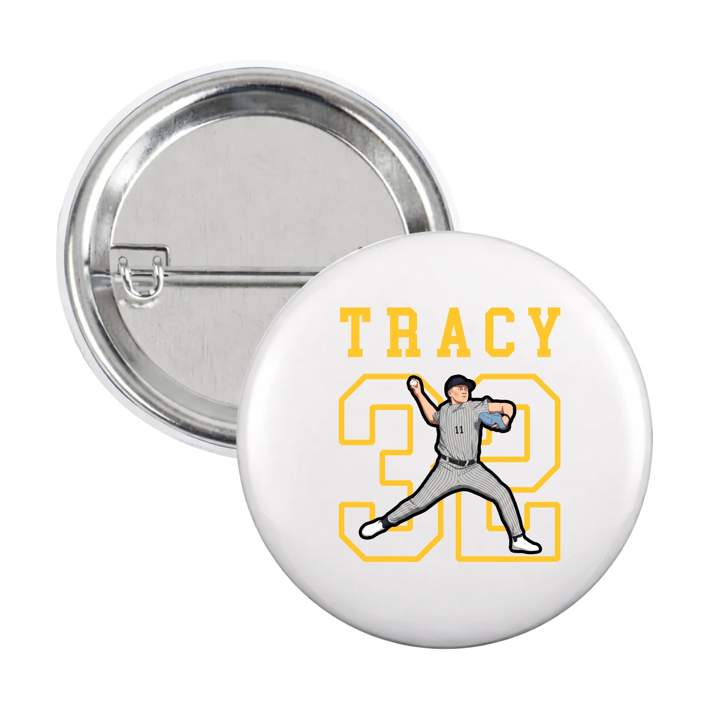 Game Day Button — Shirsey in White