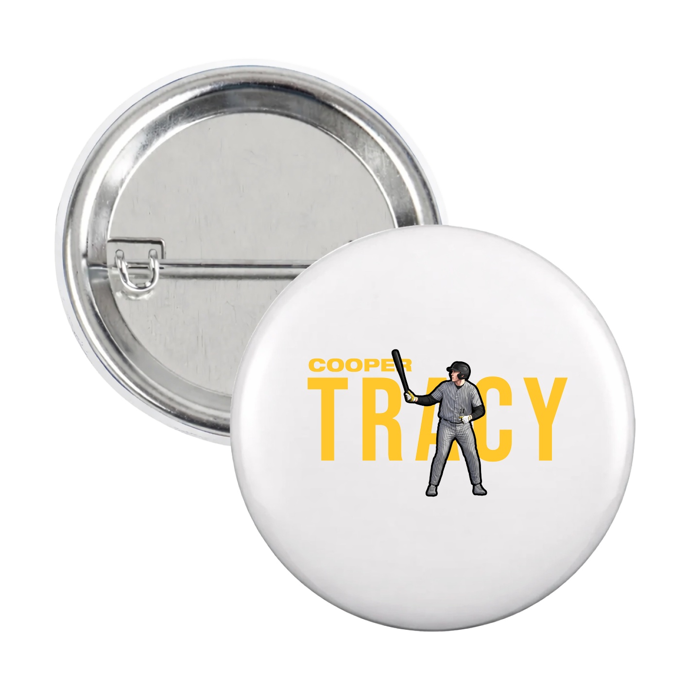 Game Day Button — Player Name in White