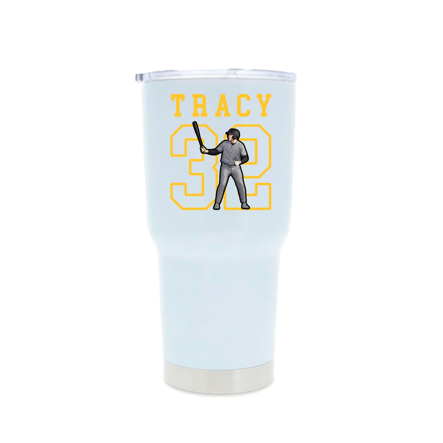 30oz Stainless Steel Tumbler — Shirsey in White