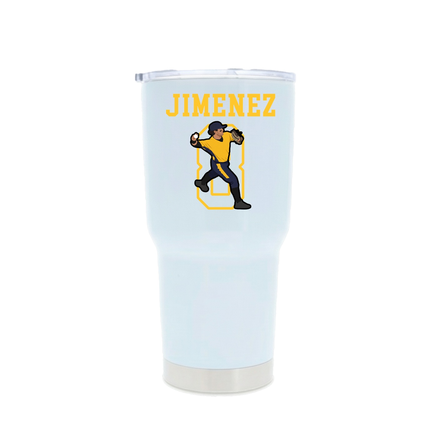 30oz Stainless Steel Tumbler — Shirsey in White