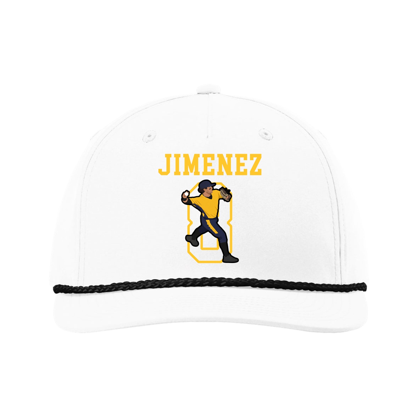 Five-Panel Classic Rope Cap — Shirsey in White