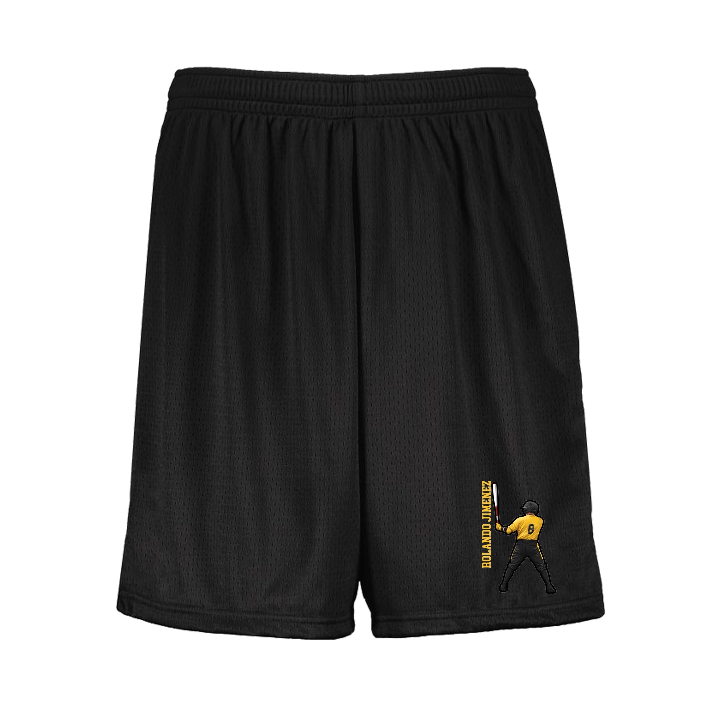 Shorts — Name Vertical in Black