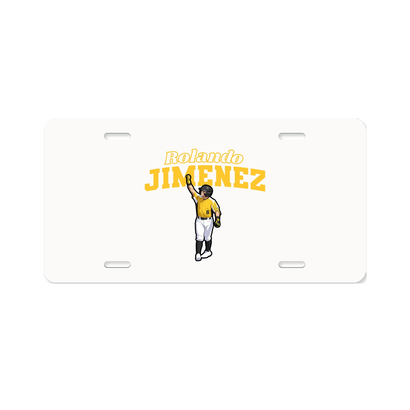 License Plate — Name Arch in Classic