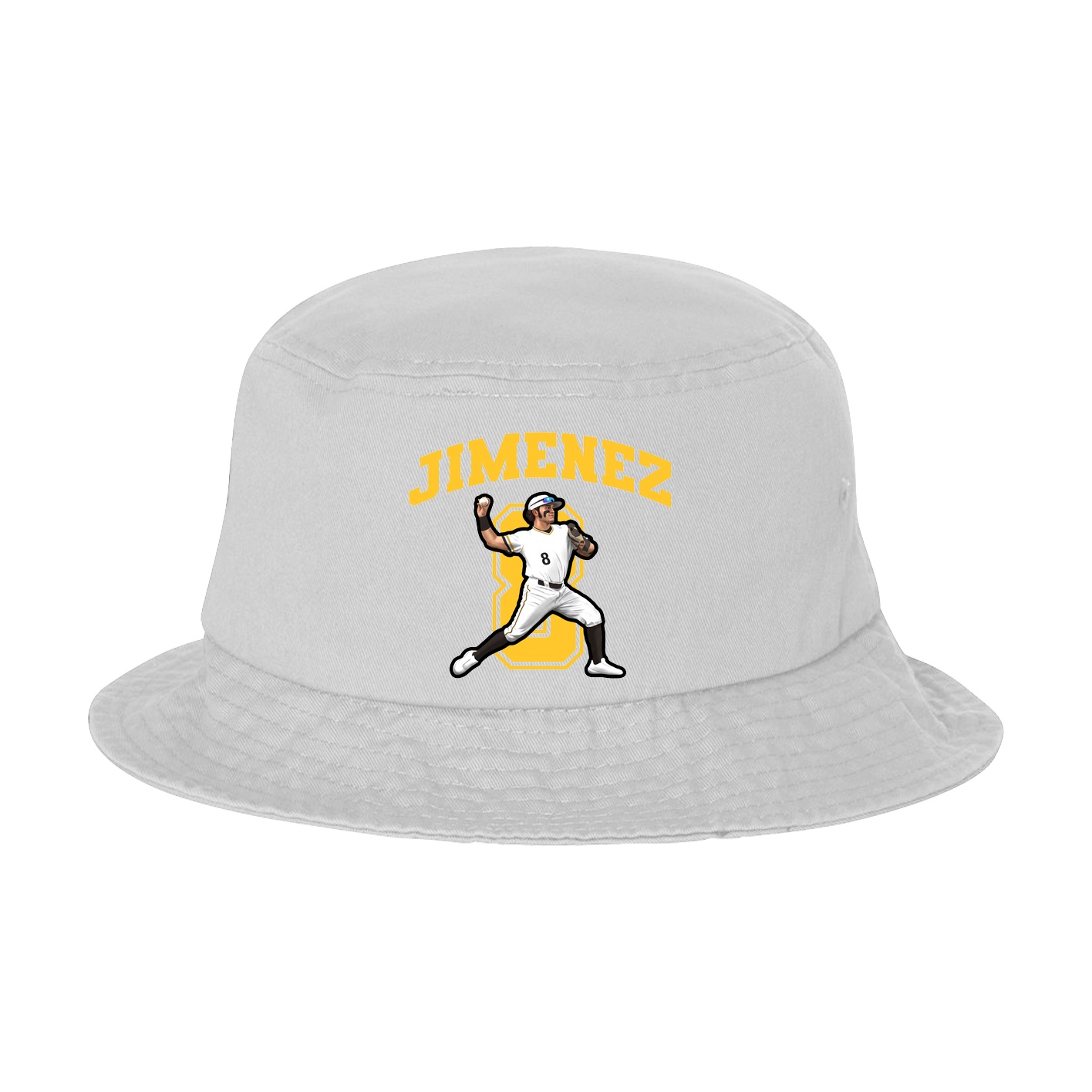 Bucket Cap — Number in White