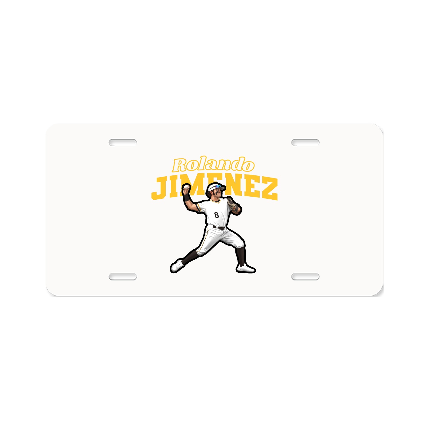 License Plate — Name Arch in Classic