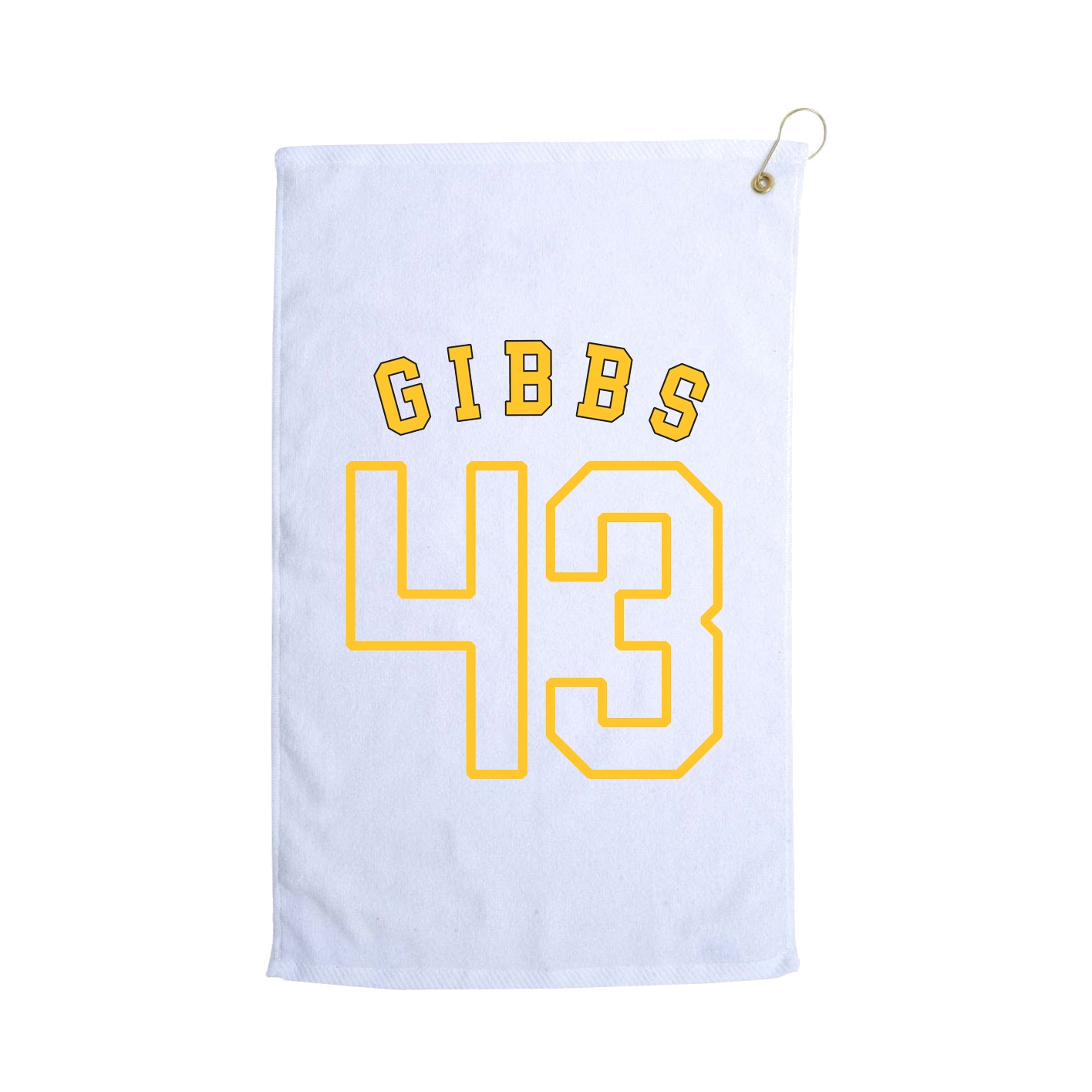 Golf Towel — Shirsey Arch in White