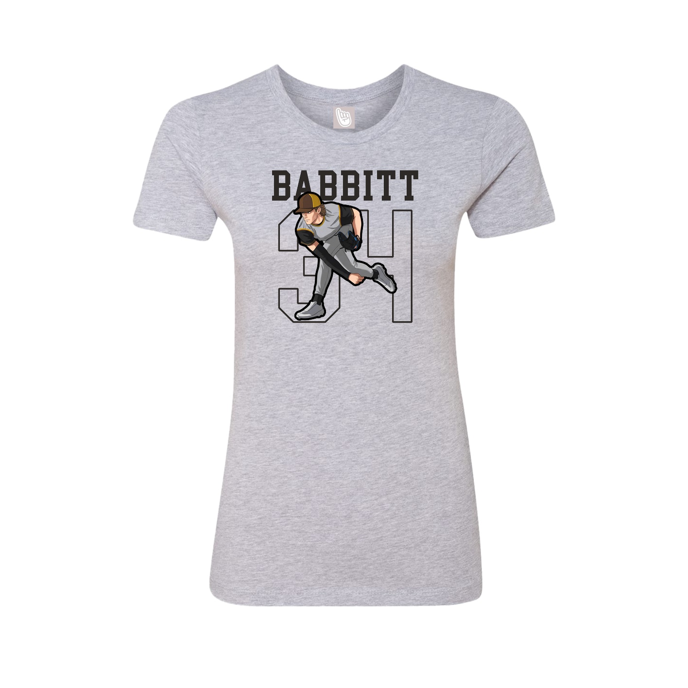 Fitted Women's Tee — Shirsey in Grey