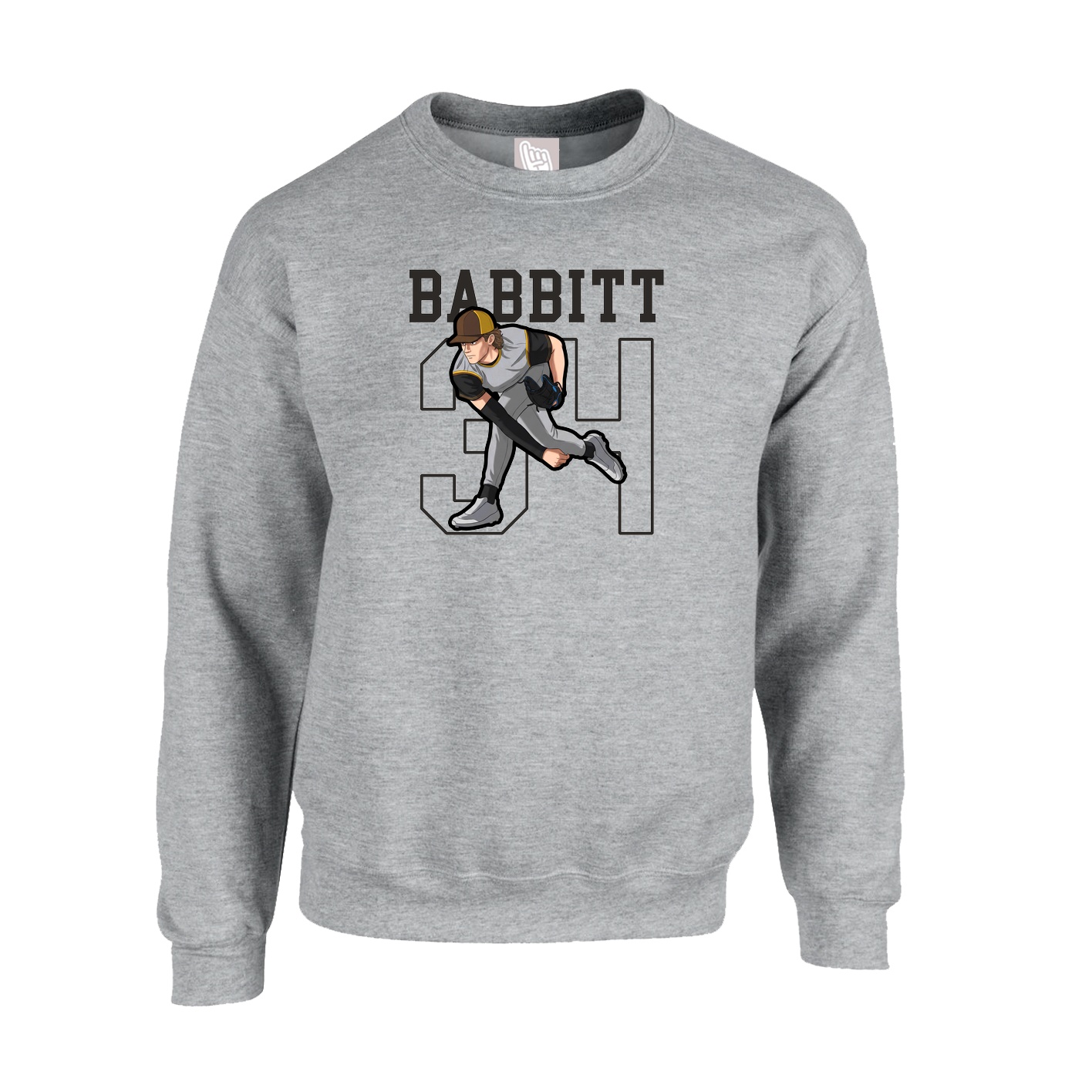 Fleece Crew — Shirsey in Grey