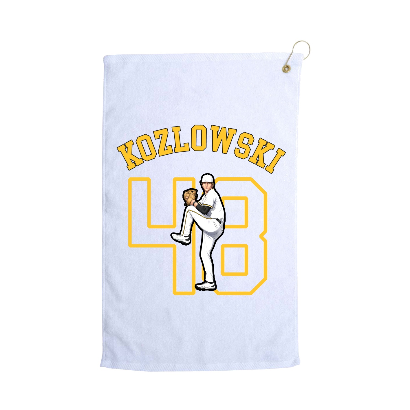 Golf Towel — Shirsey Arch in White