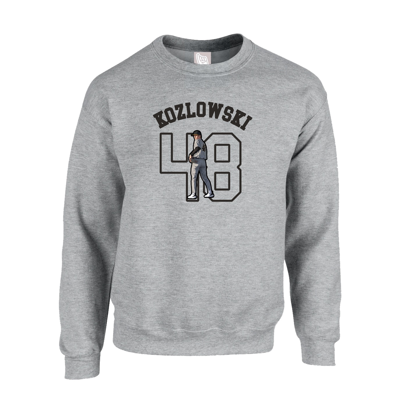 Fleece Crew — Shirsey Arch in Grey