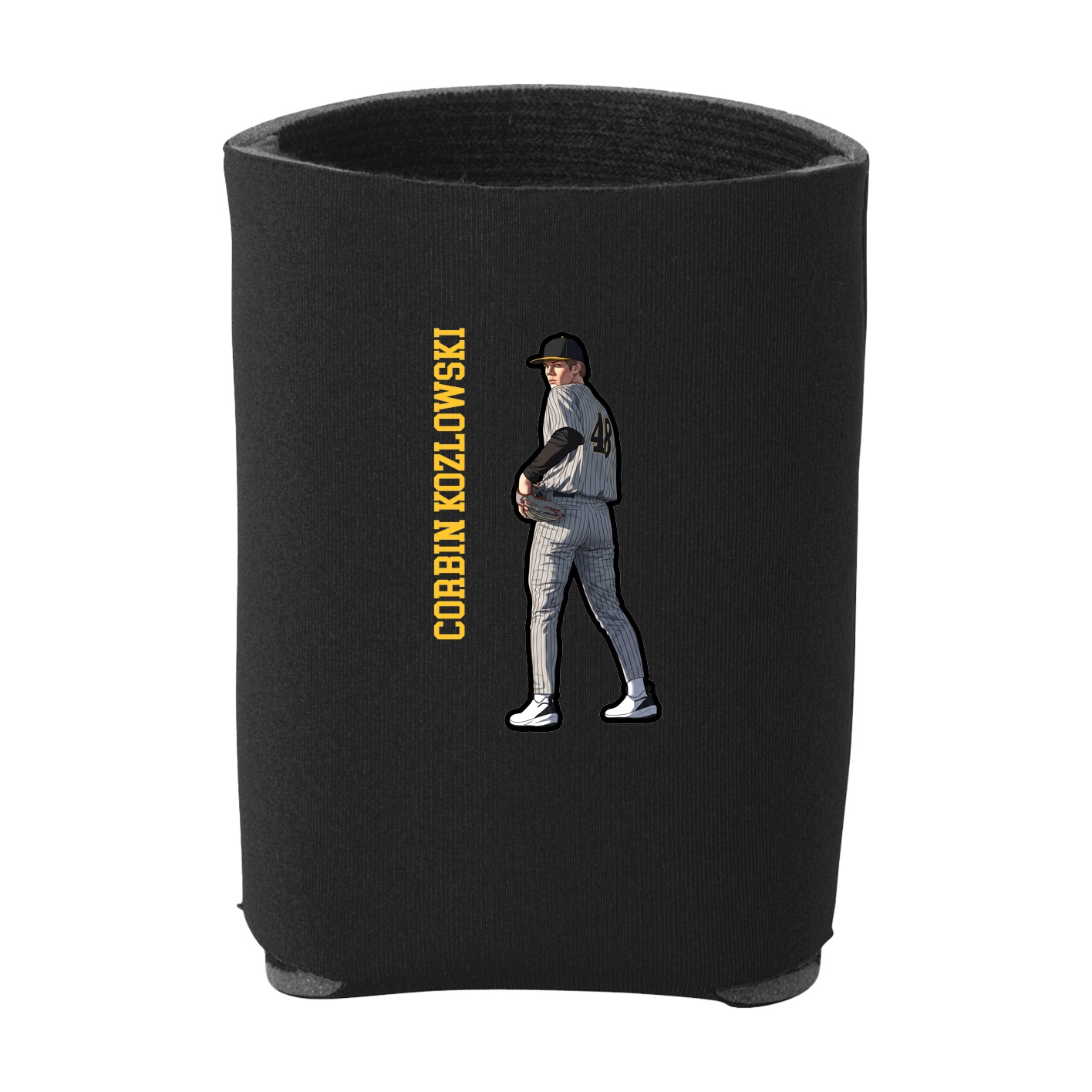 Can Holder — Name Vertical in Black