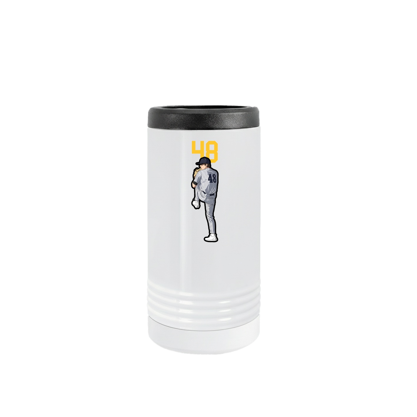 Slim Beverage Holder — Number Top in White