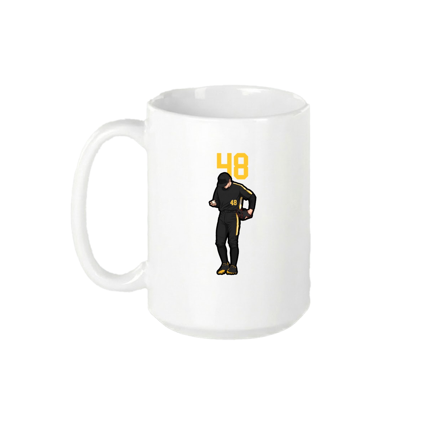 15oz Coffee Mug — Number Top in White