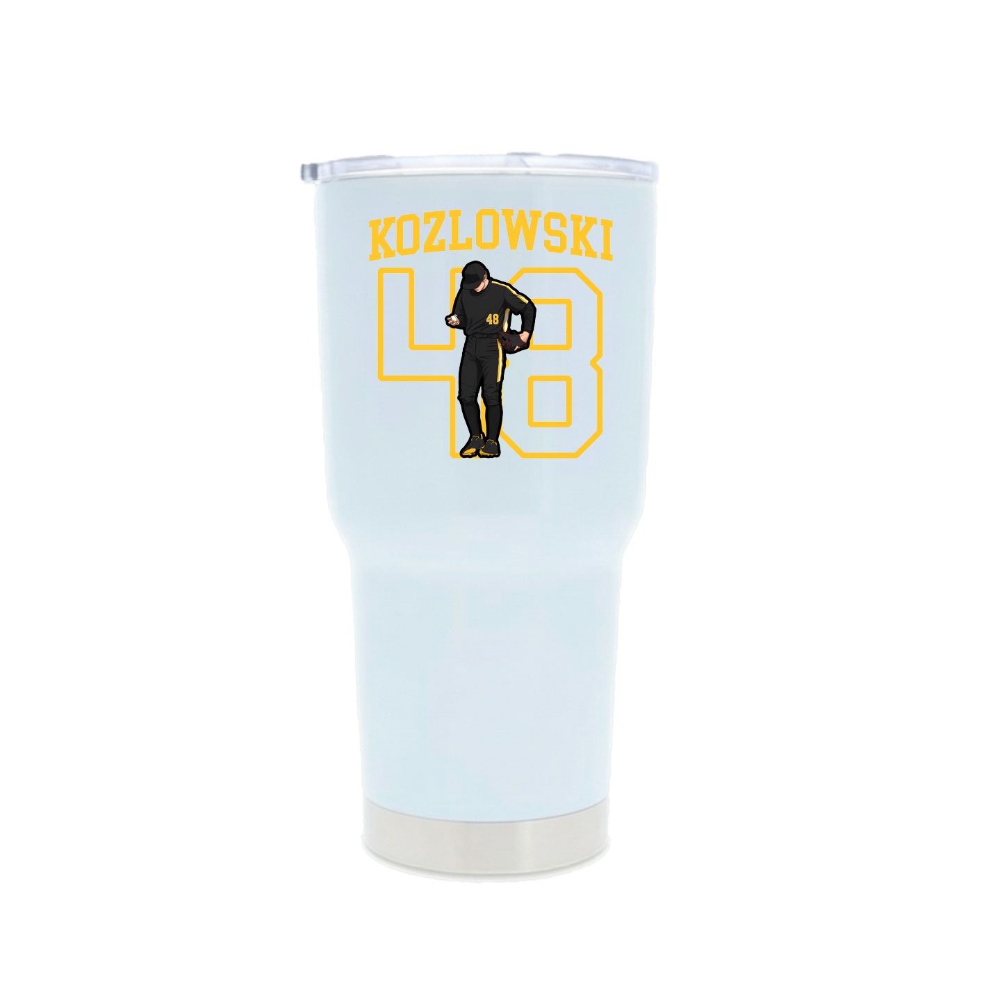 30oz Stainless Steel Tumbler — Shirsey in White