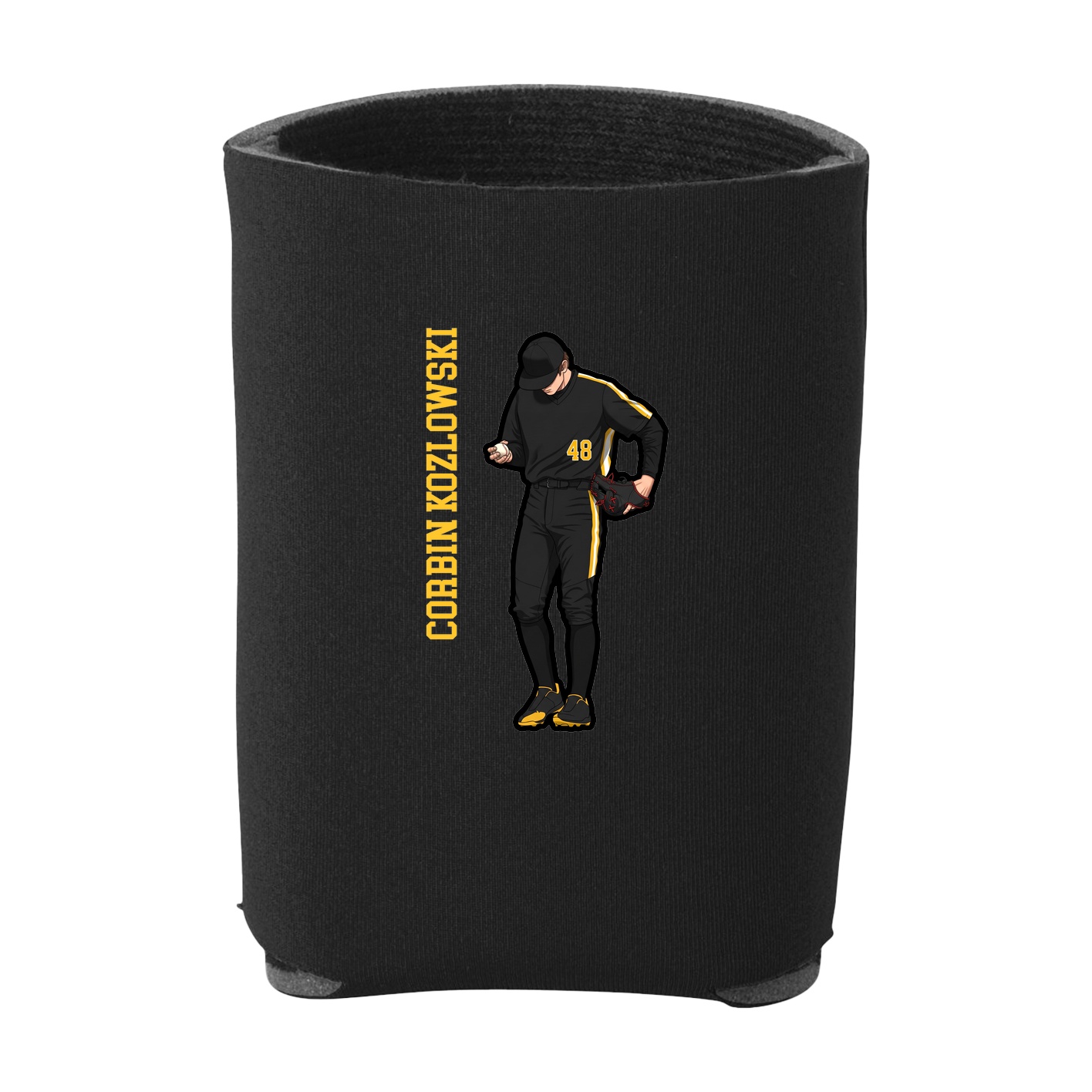 Can Holder — Name Vertical in Black
